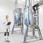 两台带镜面抛光的amixon®混合机。