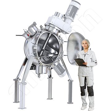 立式混合机，空心球混合机：具有垂直或倾斜混合轴的amixon® 粉末混合机