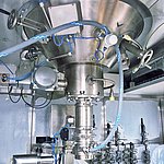 amixon® 混合干燥机配备卫生、无死角的排料阀门