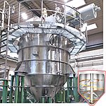 amixon® 锥形干燥器。蒸发能力为每小时4.5吨