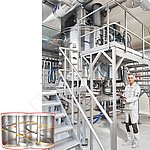 用于7立方米批次的amixon® 双轴立式混合机