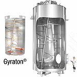 amixon® 的 Gyraton® 粉末混合机能够特别温和地均质化和冷却高达 70 立方米的大批量物料。