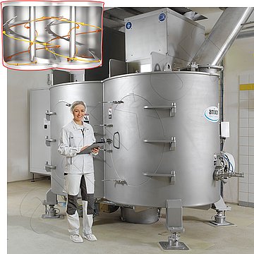 amixon® 大型混合机用于婴儿食品，确保最高质量标准。颗粒结构得以保留 - 第1部分