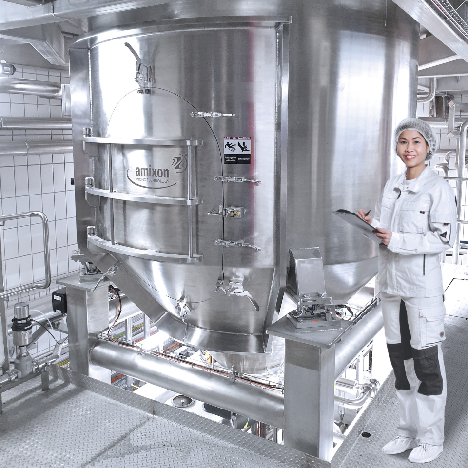 amixon® 锥形混合机在技术中心也作为试验设备供使用。